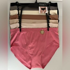 Attributes Super Soft 4-way Stretch 7 piece Multicolor Full Briefs Set